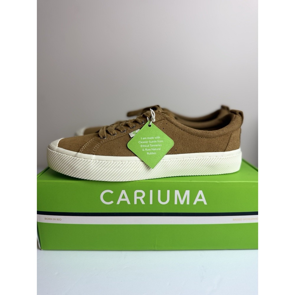 Women's Size 10.5 Men 9 CARIUMA Unisex OCA Low Camel Suede Sneaker - Picture 9 of 10